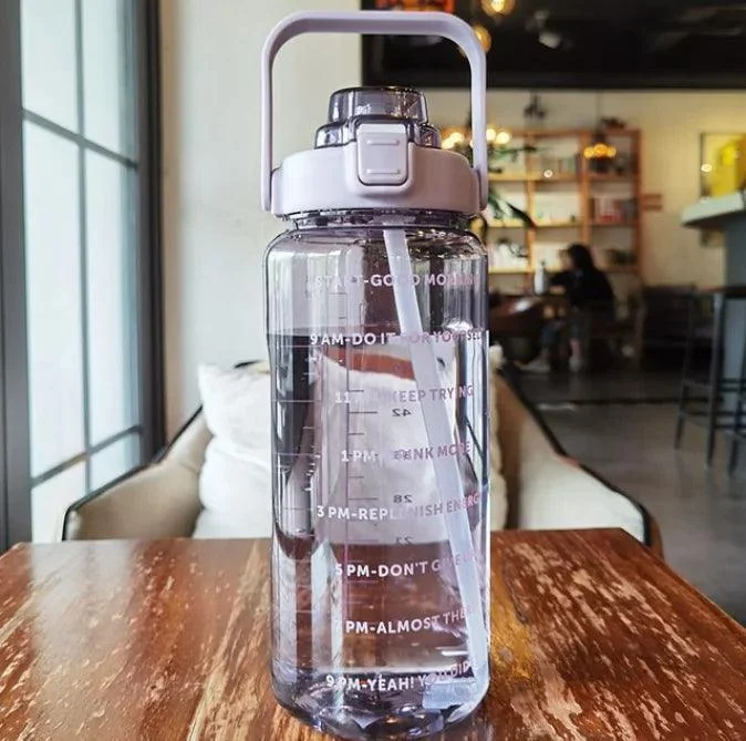 HydrationMotivationStrawWaterBottle-Homeko8 Hydration Motivation Straw Water Bottle - Homeko