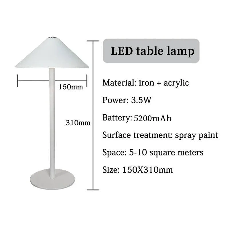 I3hlindoor Ip54 Waterdichte Oplaadbare Touch Control Dimbare Led Bureaulamp Usb Eettafel Paddestoel Lamp Draagbare Verlichting Slaapkamer 2e953223 Bf5b 4e77 Ae1c F2121d97ba17