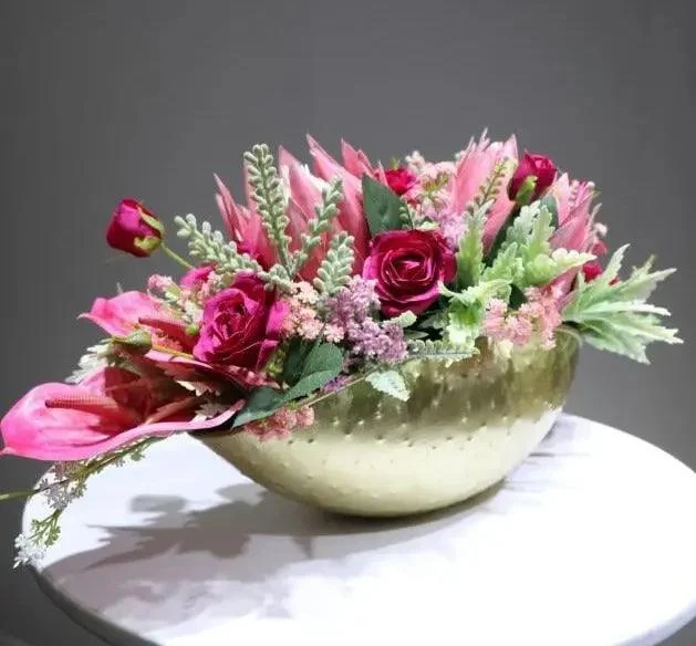 Indigo Orchid Arrangement with Vase -