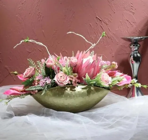 Indigo Orchid Arrangement with Vase -