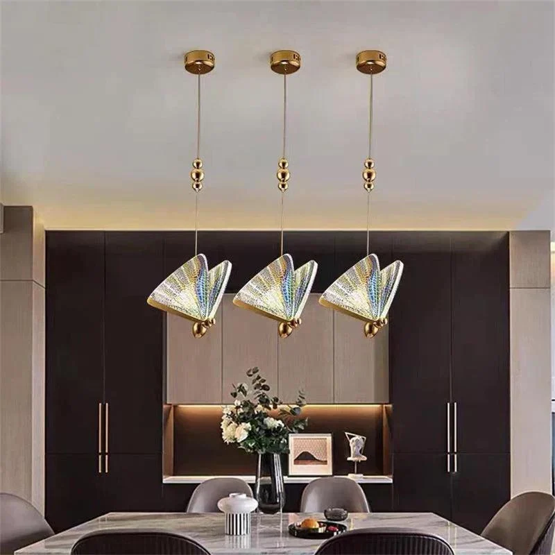 Indoor-Butterfly-LED-Pendant-Lights-with-RC-for-Bedside-Bedroom-Interior-Chandelier-Hanging-Lamps-for-Dinning Indoor Butterfly Led Pendant Lights With Rc For Bedside Bedroom Interior Chandelier Hanging Lamps For Dinning