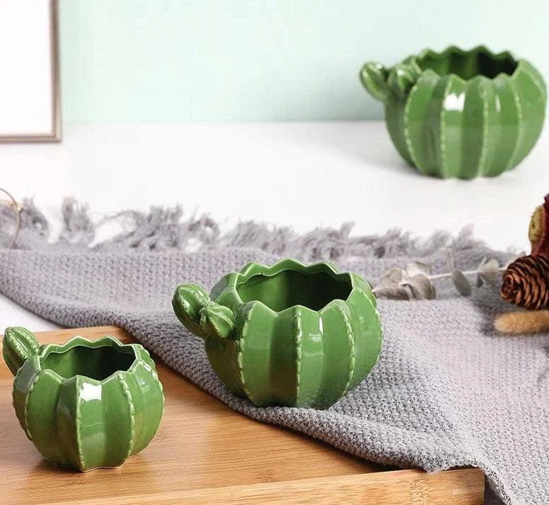 Indoor_Green_Cactus_Pot_Planter_-_-4300707 Indoor Green Cactus Pot Planter -