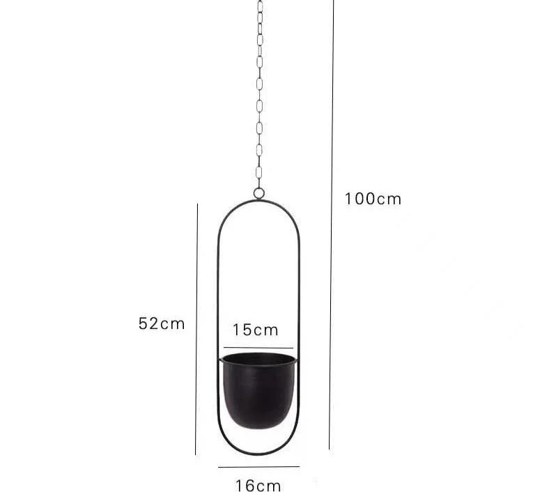 Industrial_Black_Metal_Wall_Vase_-_-4300976 Industrial Black Metal Wall Vase -