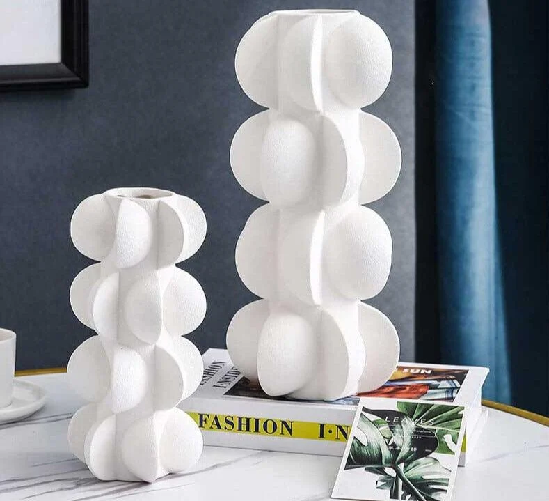 Industrial_Black_and_White_Ceramic_Bulb_Vase_-_-4300928 Industrial Black and White Ceramic Bulb Vase -