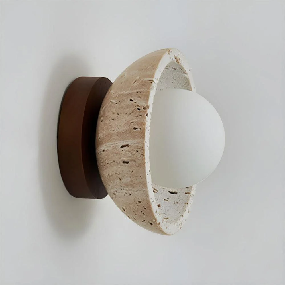 Industrial Modern Beige Stone Wall Lamp -  - #tag1#