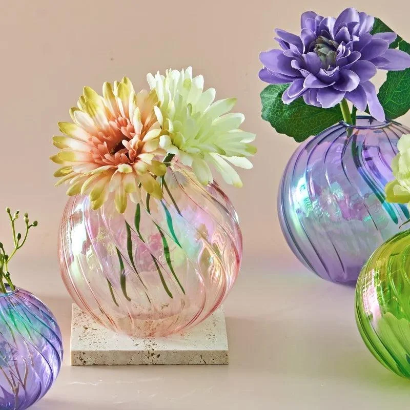 Iridescent_Glass_Ball_Vases_Flower_Pot_-_-4301970 Iridescent Glass Ball Vases Flower Pot -