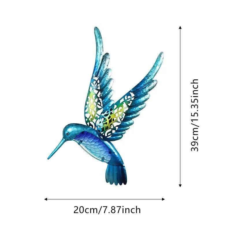 Iron Hummingbird Wall Decor - Homeko