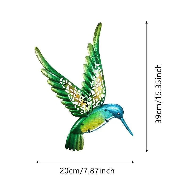 Iron Hummingbird Wall Decor - Homeko