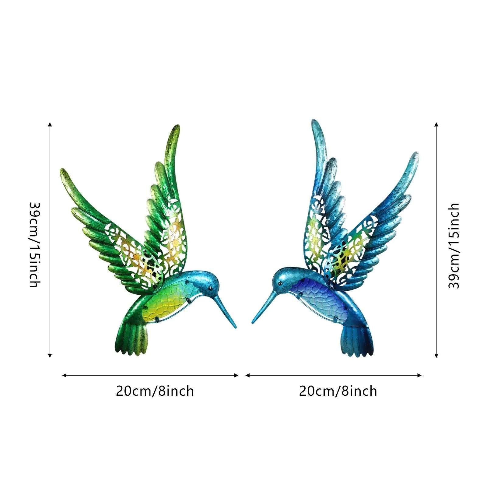Iron Hummingbird Wall Decor - Homeko
