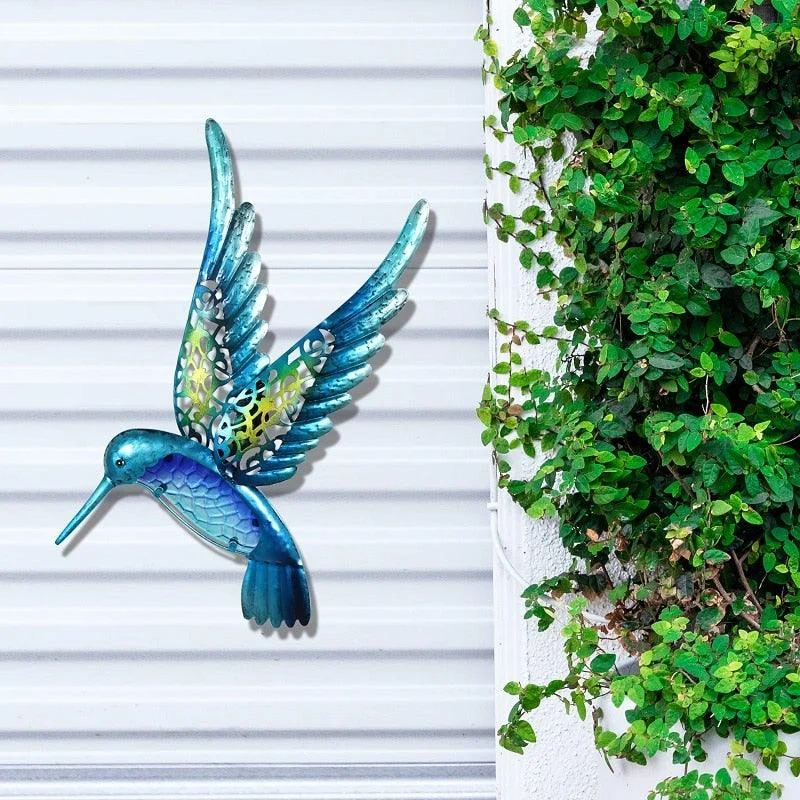 Iron Hummingbird Wall Decor - Homeko