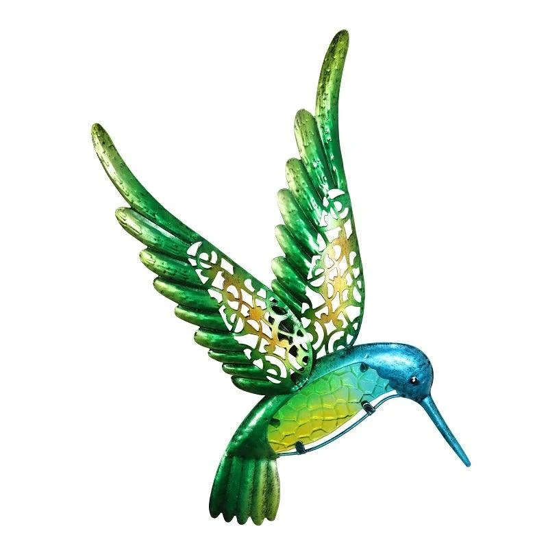 Iron Hummingbird Wall Decor - Homeko