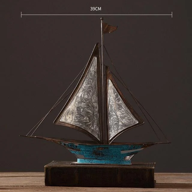 IronRetroSailboat-Homeko7 Iron Retro Sailboat - Homeko
