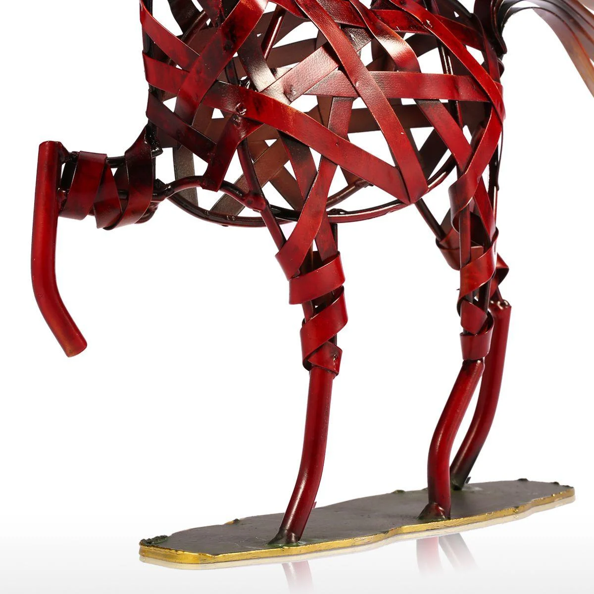 Iron_Braided_Horse_Statue_-_-4302165 Iron Braided Horse Statue -