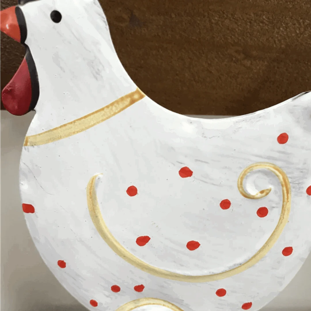 Iron_Chicken_with_white_polka_dots_-_-4302301 Iron Chicken with white polka dots -