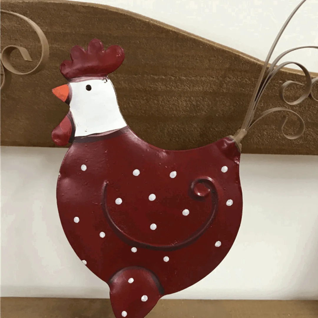 Iron_Chicken_with_white_polka_dots_-_-4302309 Iron Chicken with white polka dots -