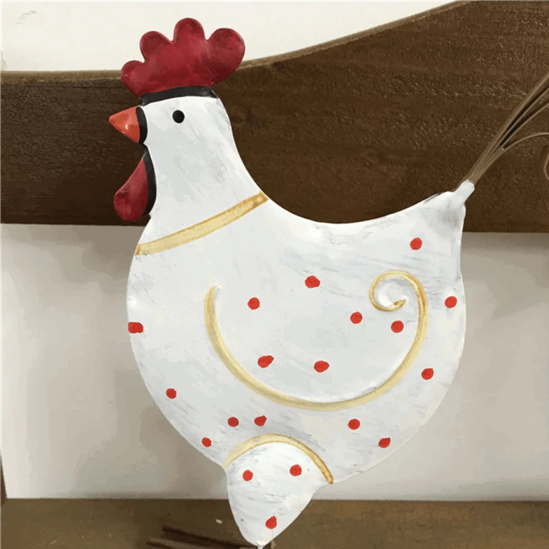 Iron_Chicken_with_white_polka_dots_-_-4302315 Iron Chicken with white polka dots -