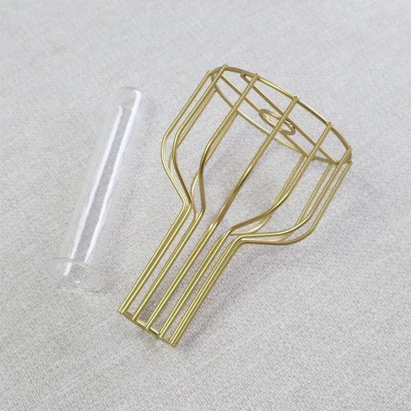 Iron Frame Hydroponic Vases -