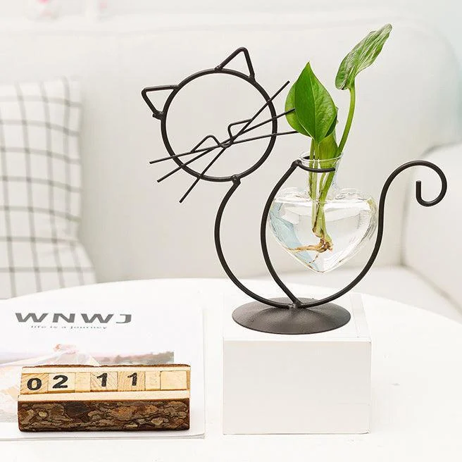 Iron_Kitty_Cat_with_Glass_Heart_Vase_Propagation_Station_Planters_-_-4302616 Iron Kitty Cat with Glass Heart Vase Propagation Station Planters -