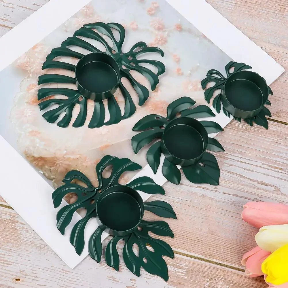 Iron_Monstera_Leaf_Candle_Holder_-_-4302638 Iron Monstera Leaf Candle Holder -