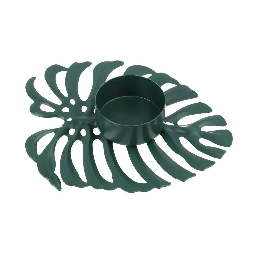 Iron_Monstera_Leaf_Candle_Holder_-_-4302687 Iron Monstera Leaf Candle Holder -