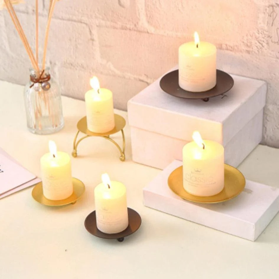 Iron_Plate_Candle_Holder_-_-4302815 Iron Plate Candle Holder -