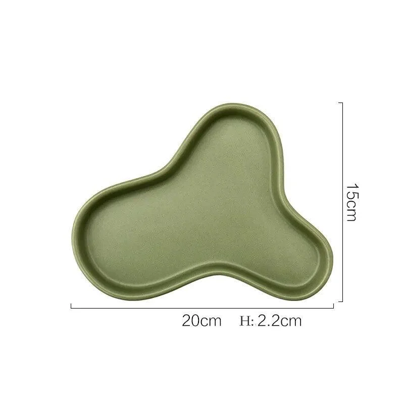 Irregular Pastel Coloured Ceramic Display Tray -  - #tag1#