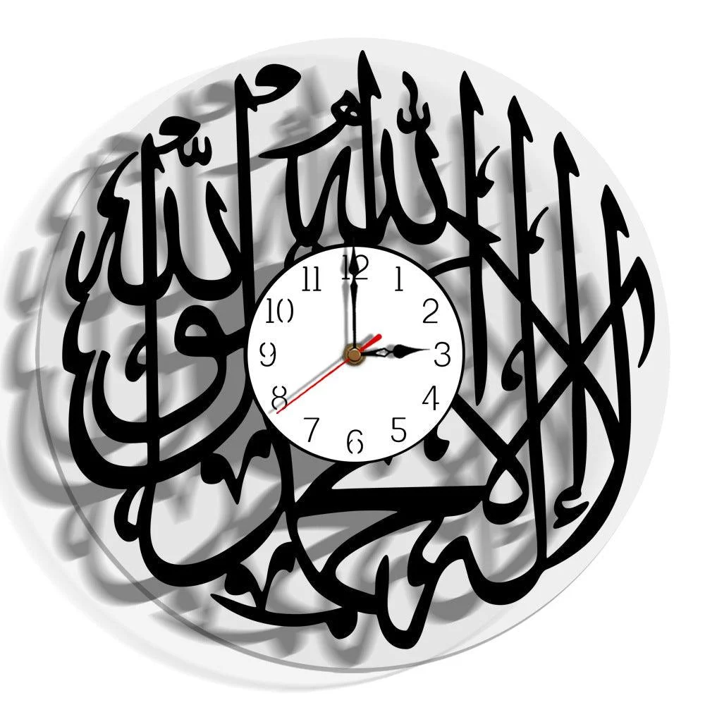 Islamic_Shahada_Analogue_Acrylic_Wall_Clock_for_Home_-_-4303817 Islamic Shahada Analogue Acrylic Wall Clock for Home -