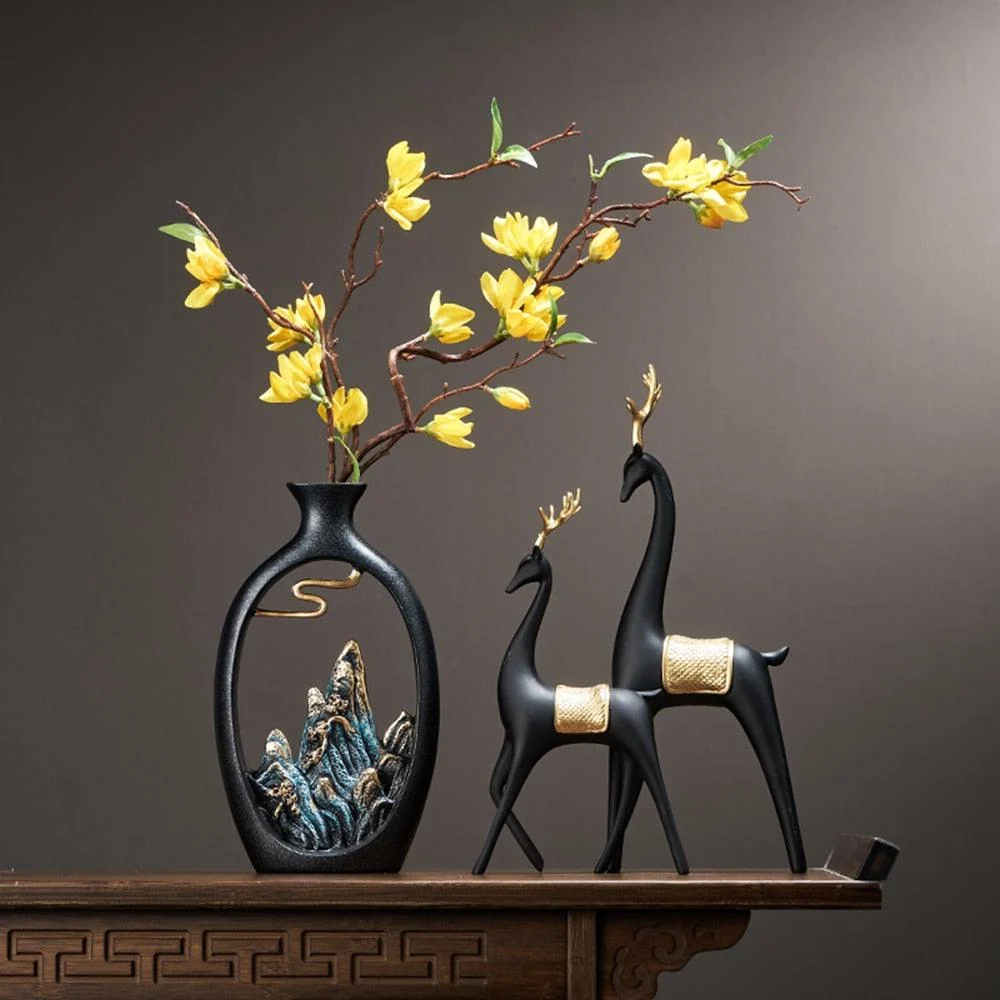 Japanese Decor Art Vase - Homeko