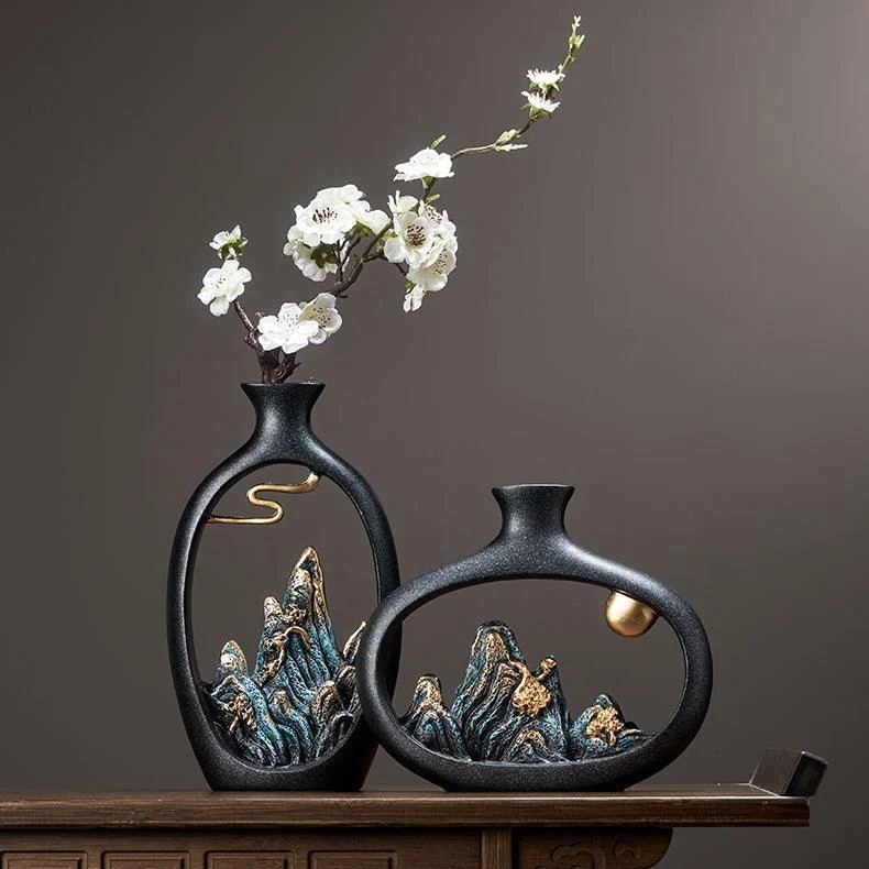 Japanese Decor Art Vase - Homeko