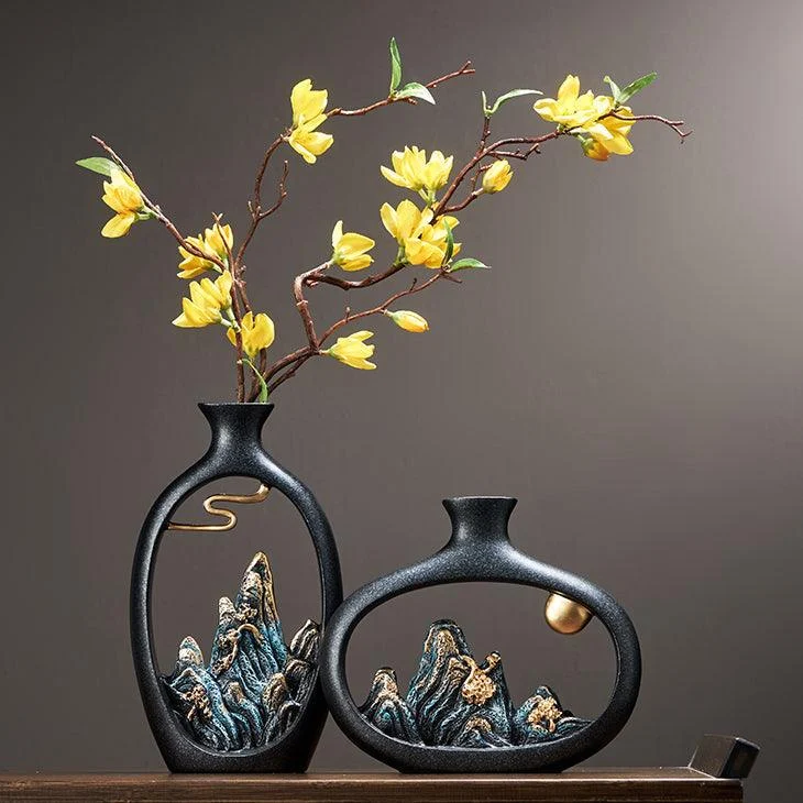 Japanese Decor Art Vase - Homeko