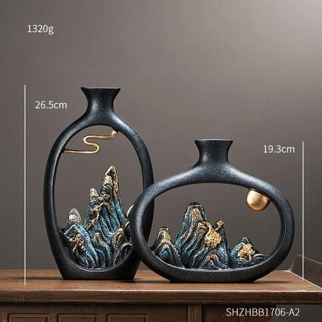 Japanese Decor Art Vase - Homeko