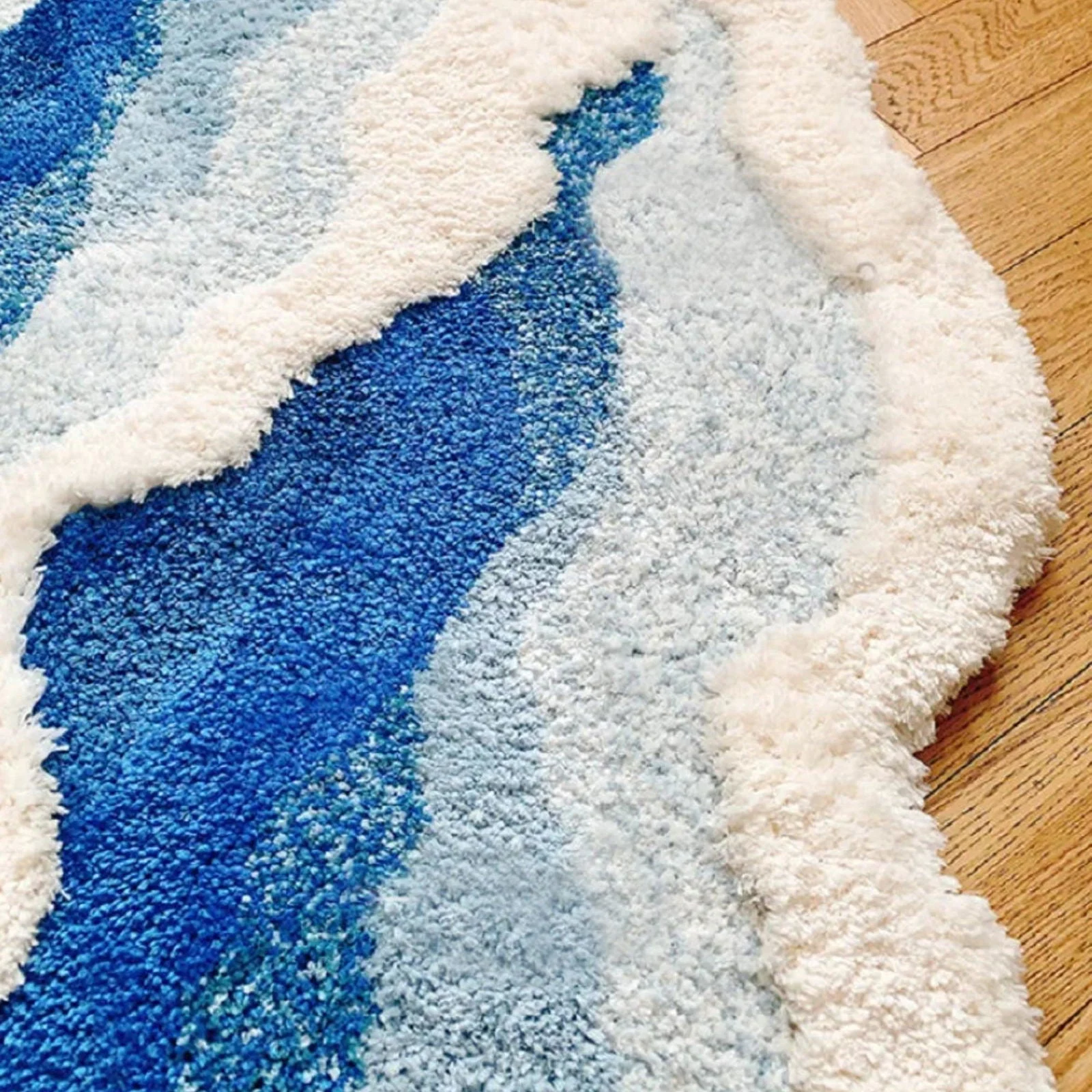 Japanese Blue Sea Tufted Rug -