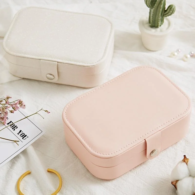 Jewelry Box Travel Comestic Jewelry Casket Organizer Makeup Lipstick Storage Box Beauty Container Necklace Birthday Gift 71955571 3c91 4389 9d2b 81be819d2a87
