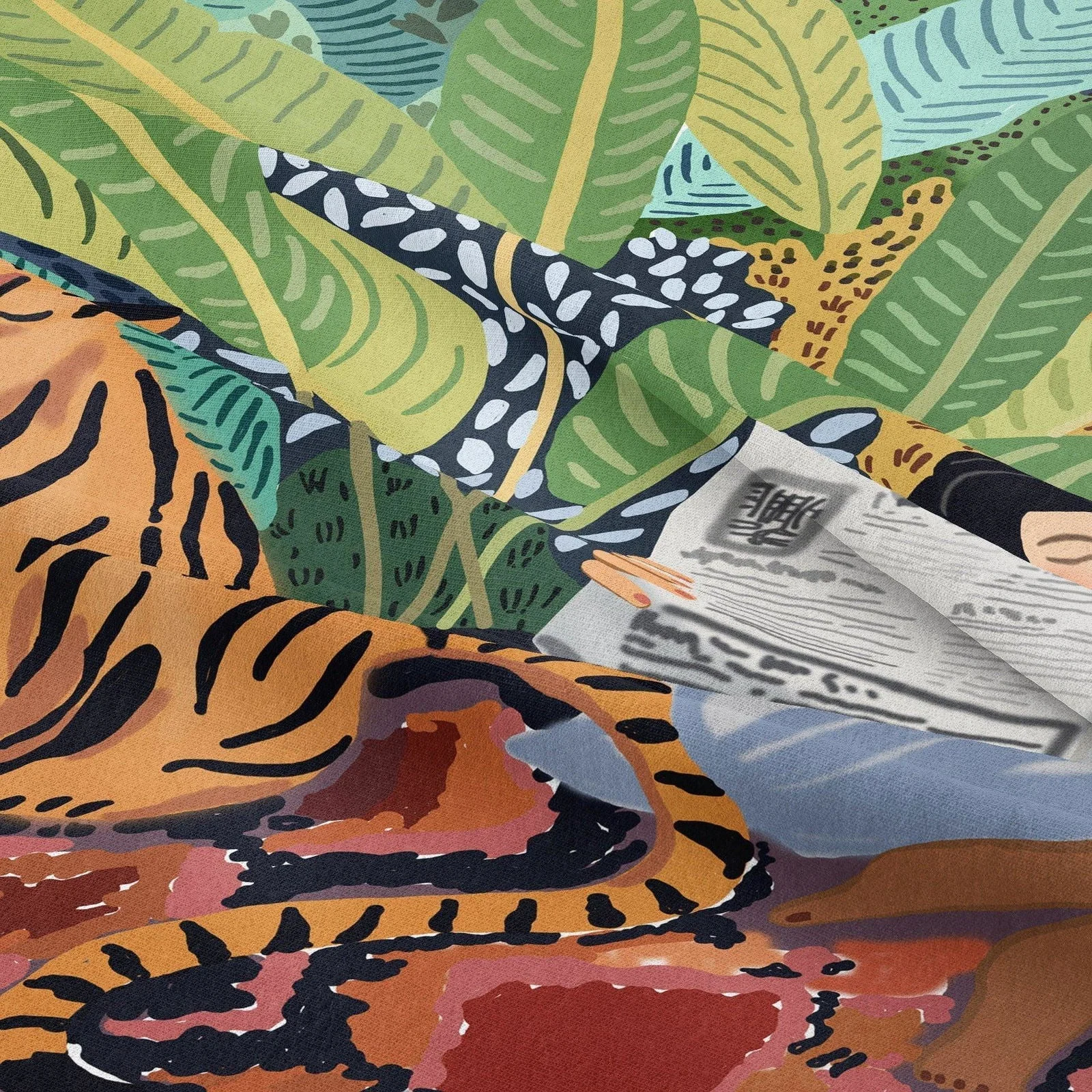Jungle_Tiger_Girl_Wall_Tapestry_-_-_tag1_-4283396 Jungle Tiger & Girl Wall Tapestry - - #tag1#