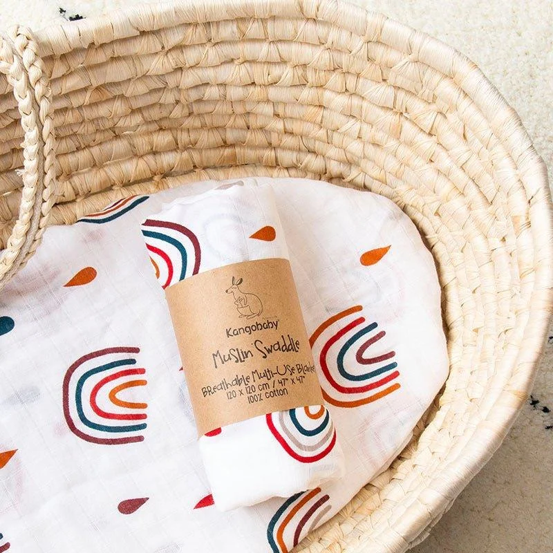 Kangobaby_100_Cotton_Muslin_Swaddle_-_-4310732 Kangobaby 100% Cotton Muslin Swaddle -