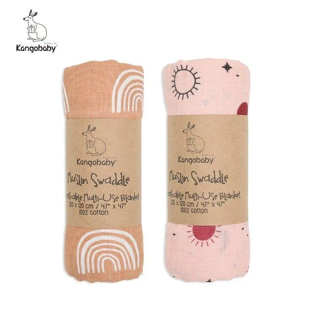 Kangobaby_100_Cotton_Muslin_Swaddle_2pk_-_-4310878 Kangobaby 100% Cotton Muslin Swaddle (2pk) -
