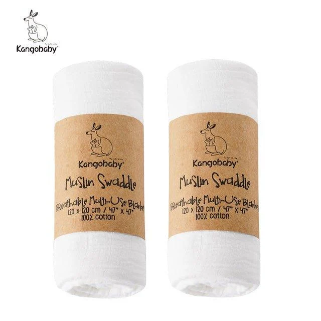 Kangobaby_100_Cotton_Muslin_Swaddle_2pk_-_-4310894 Kangobaby 100% Cotton Muslin Swaddle (2pk) -