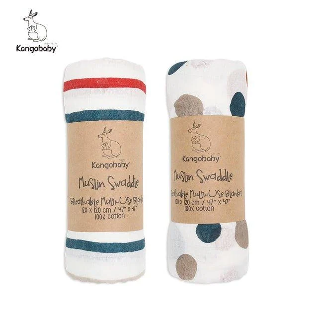 Kangobaby_100_Cotton_Muslin_Swaddle_2pk_-_-4310914 Kangobaby 100% Cotton Muslin Swaddle (2pk) -