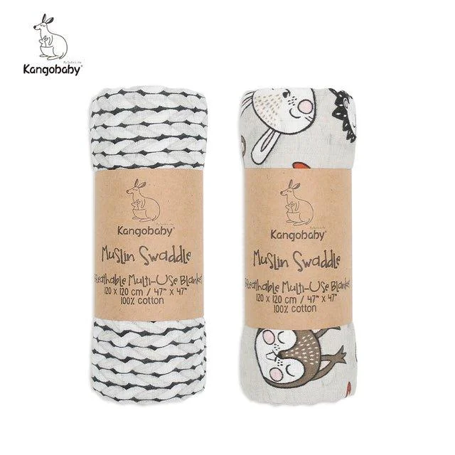 Kangobaby_100_Cotton_Muslin_Swaddle_2pk_-_-4310933 Kangobaby 100% Cotton Muslin Swaddle (2pk) -
