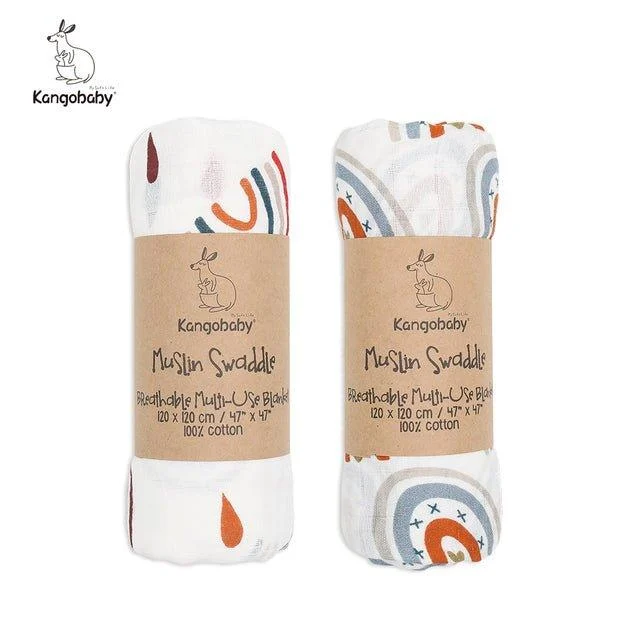 Kangobaby_100_Cotton_Muslin_Swaddle_2pk_-_-4310940 Kangobaby 100% Cotton Muslin Swaddle (2pk) -