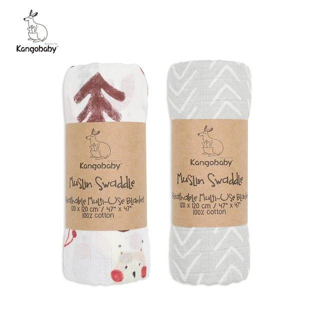 Kangobaby_100_Cotton_Muslin_Swaddle_2pk_-_-4310949 Kangobaby 100% Cotton Muslin Swaddle (2pk) -