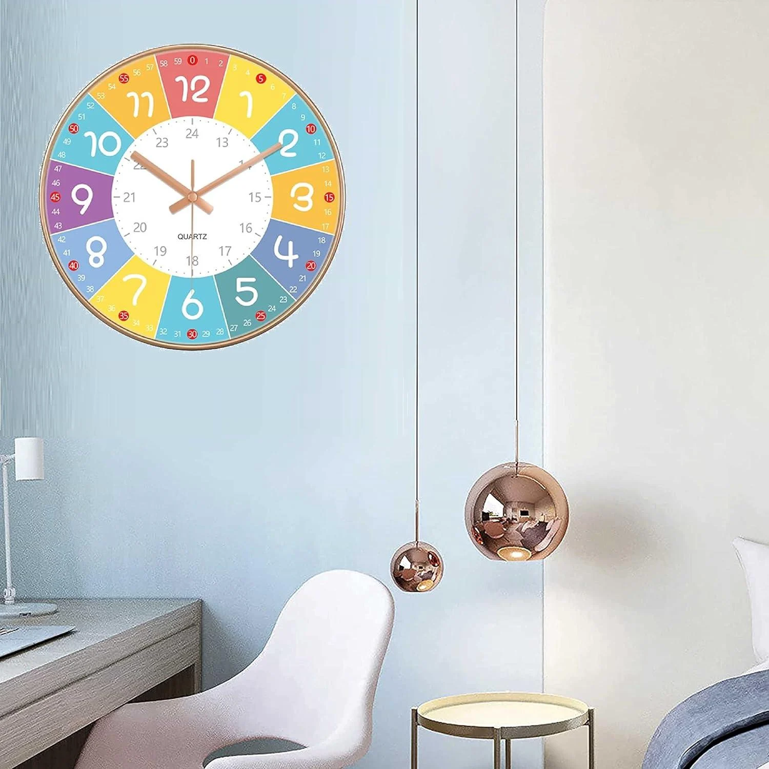 Kids_Bedroom_Nursery_Silent_Wall_Clock_12_Inches_-_-4311979 Kids Bedroom Nursery Silent Wall Clock 12 Inches -