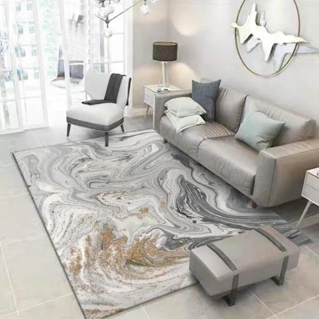 Kiera-GoldenPowderMarblePatternCarpet-Homeko1 Kiera - Golden Powder Marble Pattern Carpet - Homeko