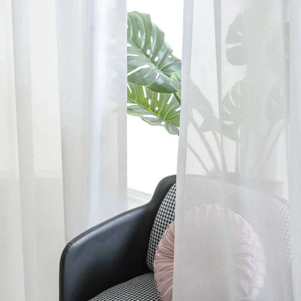 Kira_White_Cotton_Blend_Sheer_Curtains_Tulle_-_-_tag1_-4284621 Kira White Cotton Blend Sheer Curtains Tulle - - #tag1#