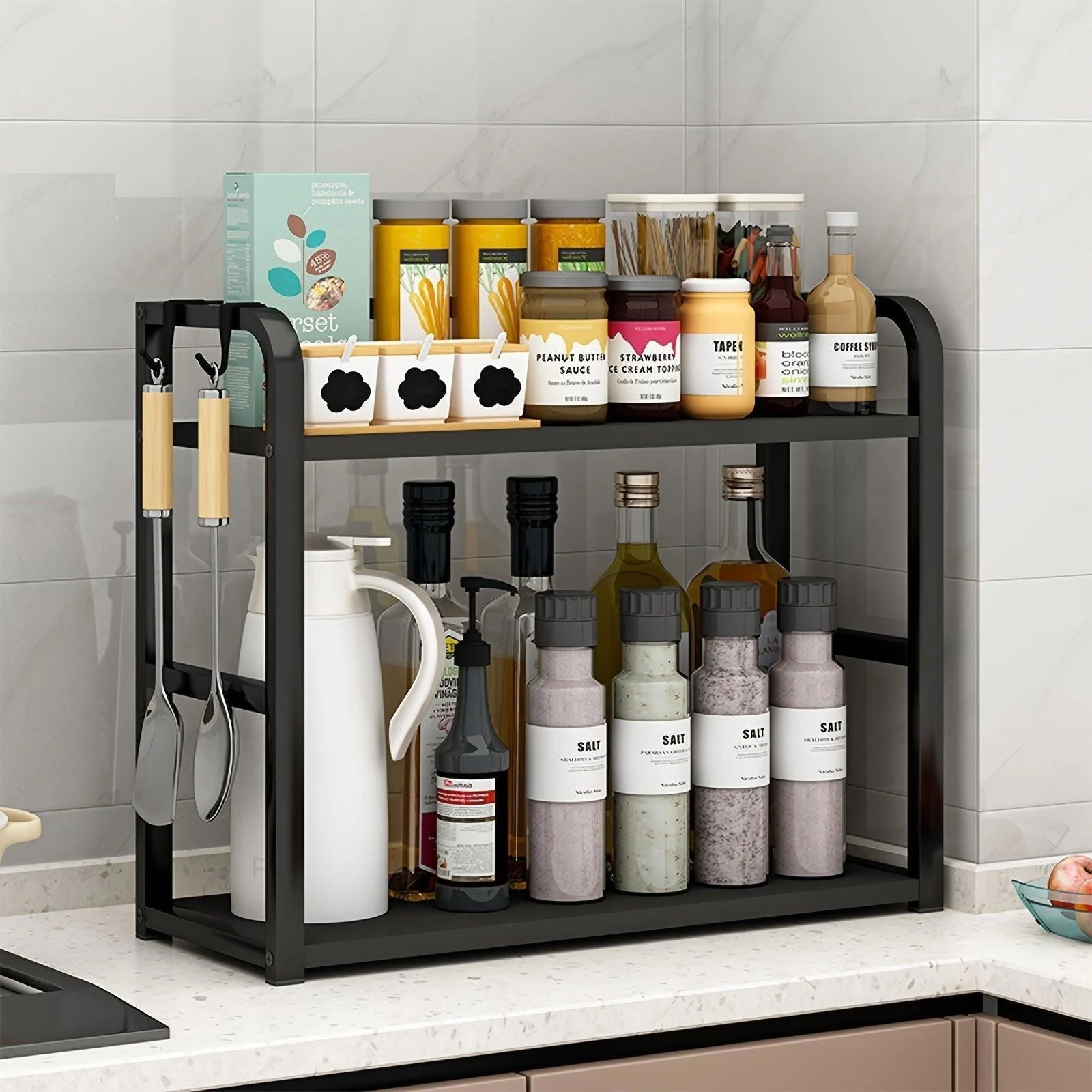 Kitchen_Storage_Rack_-_Spicify_-_Stainless_Steel_-_Countertop_Organizer_-_-_tag1_-4287168 Kitchen Storage Rack - Spicify - Stainless Steel - Countertop Organizer - - #tag1#
