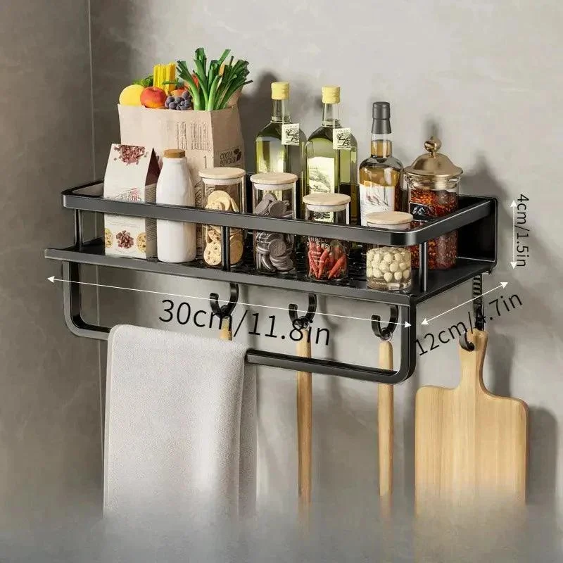 Kitchen rack - Black - - #tag1#