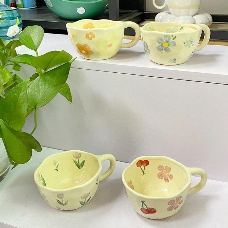 Korean_Style_Irregular_Flower_Ceramic_Mug_-_-_tag1_-4288513 Korean Style Irregular Flower Ceramic Mug - - #tag1#