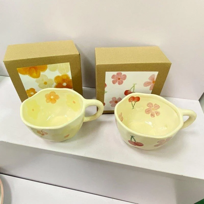 Korean_Style_Irregular_Flower_Ceramic_Mug_-_-_tag1_-4288519 Korean Style Irregular Flower Ceramic Mug - - #tag1#