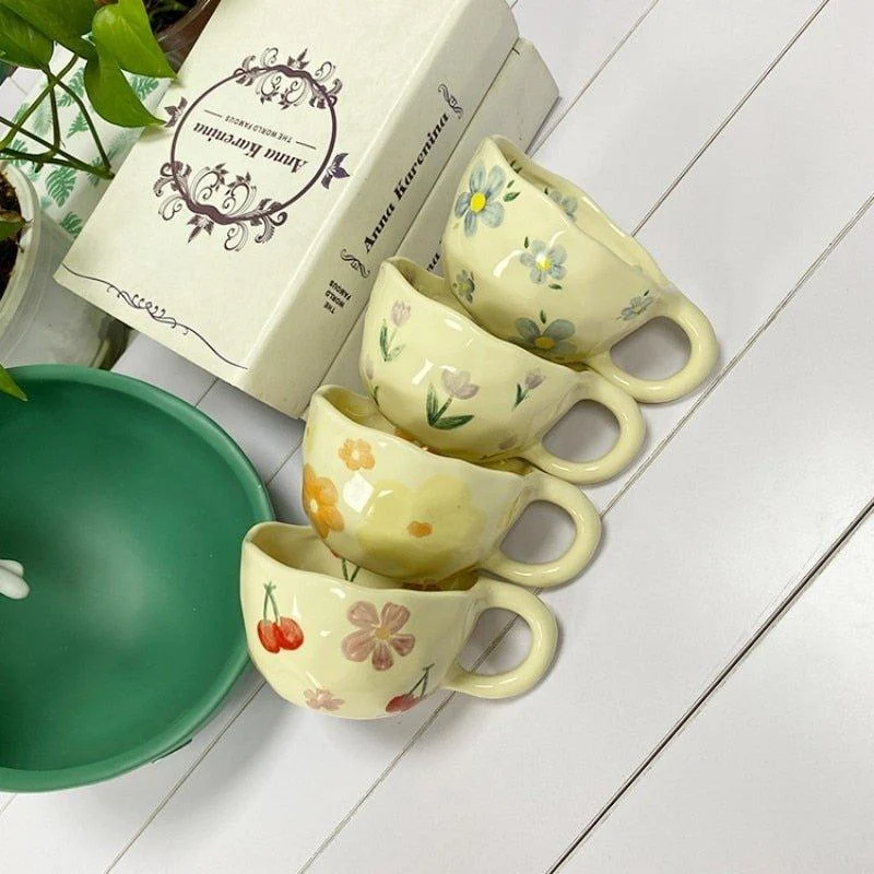 Korean_Style_Irregular_Flower_Ceramic_Mug_-_-_tag1_-4288523 Korean Style Irregular Flower Ceramic Mug - - #tag1#