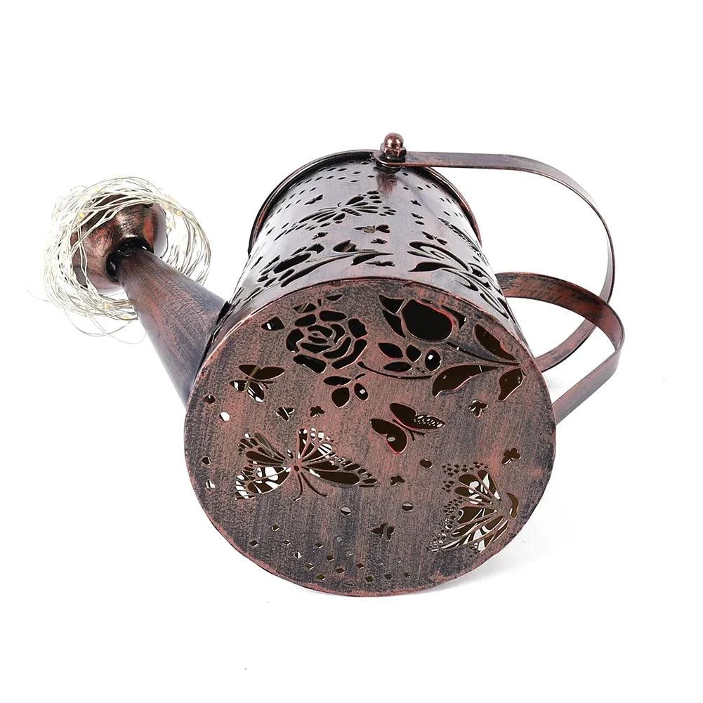LED-Solar-Lamp-Wrought-Iron-Hollow-Watering-Can-Projector-Light-for-Garden-Walkway-Yard-Pathway-Decoration WhimsiWater - Solar projection lantern - ISTANBULLU LTD
